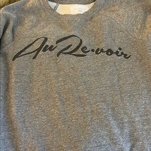 Gray 'Au Revoir' Sweatshirt